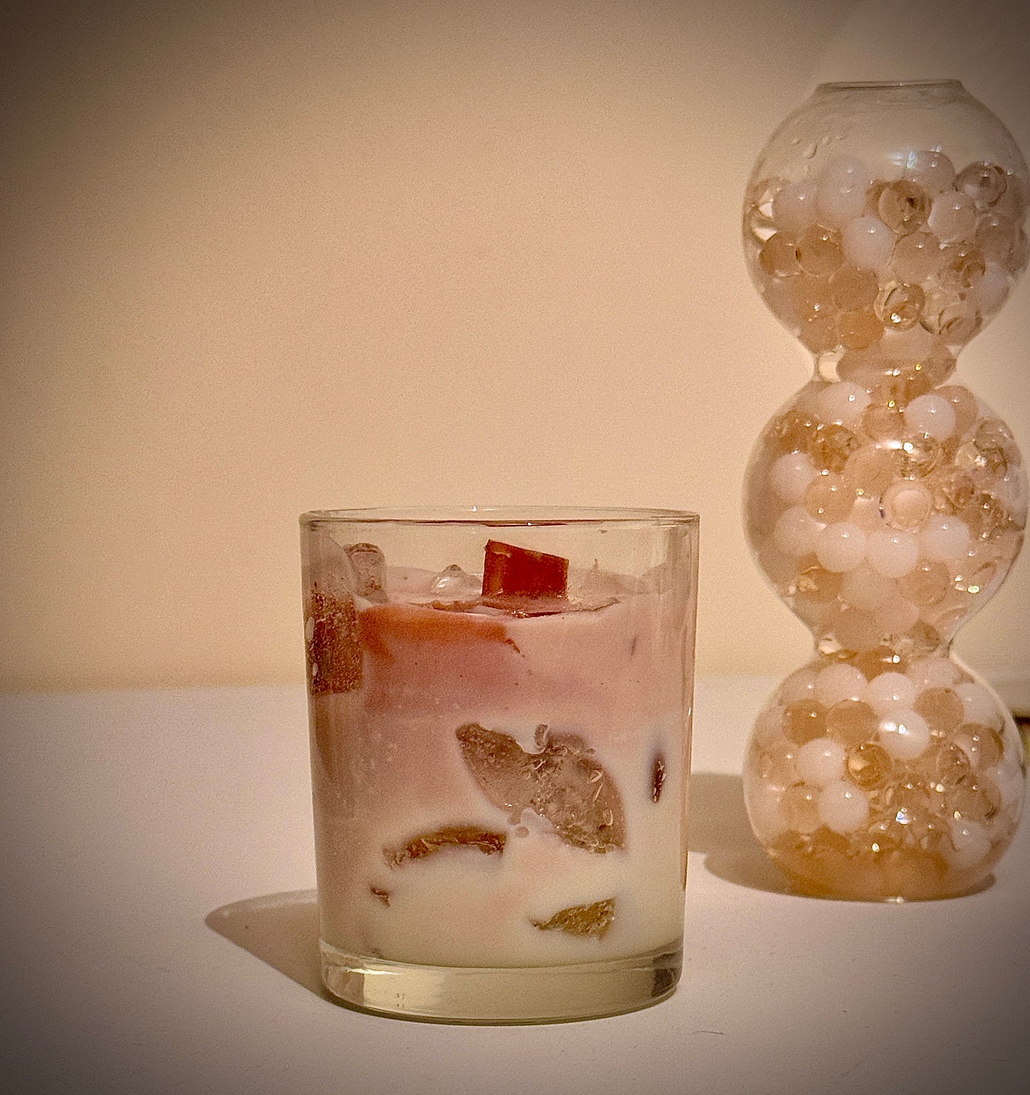 Iced coffee latte candle